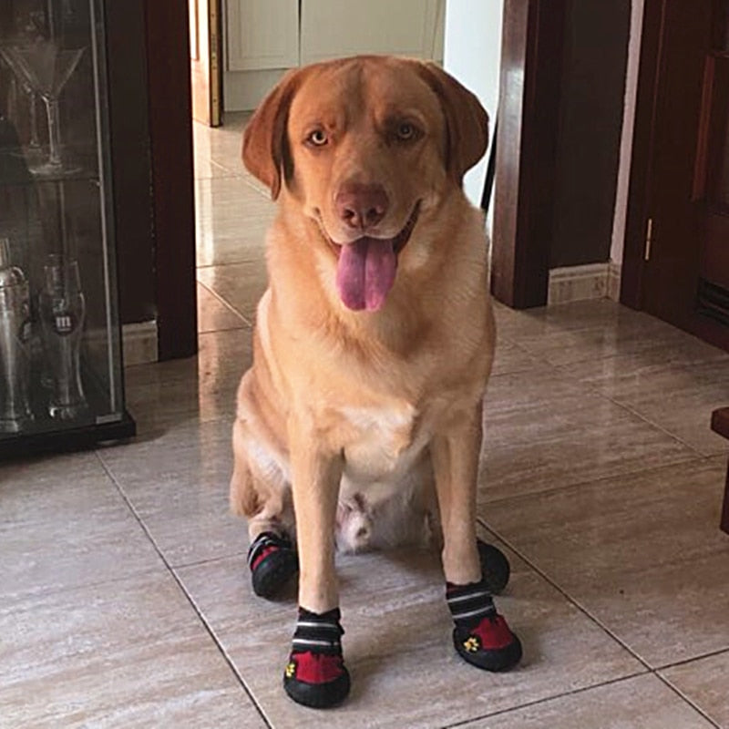 4PCS/set Non Slip Dog Shoes For Dogs.