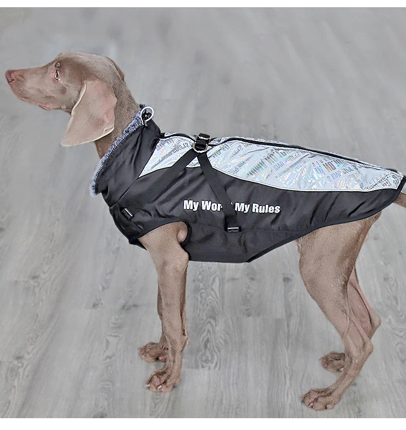 Premium reflective waterproof dog coat