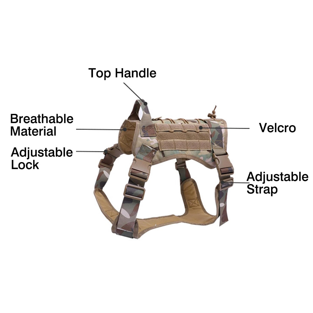 Military Tactical Working Dog Harness
