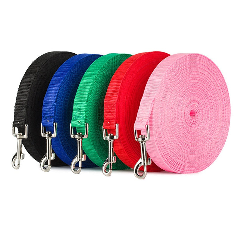 Nylon Training Dog Leashes 3 Colors 1.5M 1.8M 3M 4.5M 6M 10M.