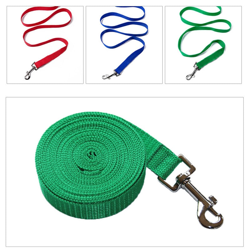 Nylon Training Dog Leashes 3 Colors 1.5M 1.8M 3M 4.5M 6M 10M.