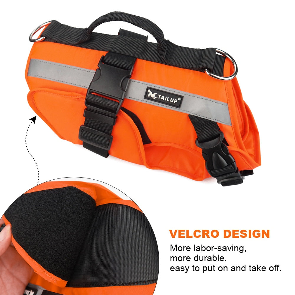 Dog Life Jacket Outdoor Safety Clothes Life Vest For Small Medium Large Dogs