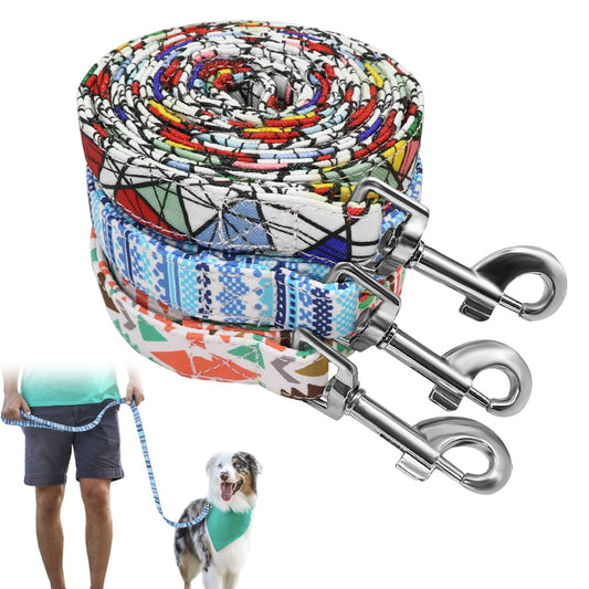 Thick Printed Nylon Dog Leash