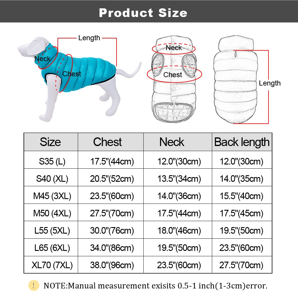 Reversable warm waterproof coat.