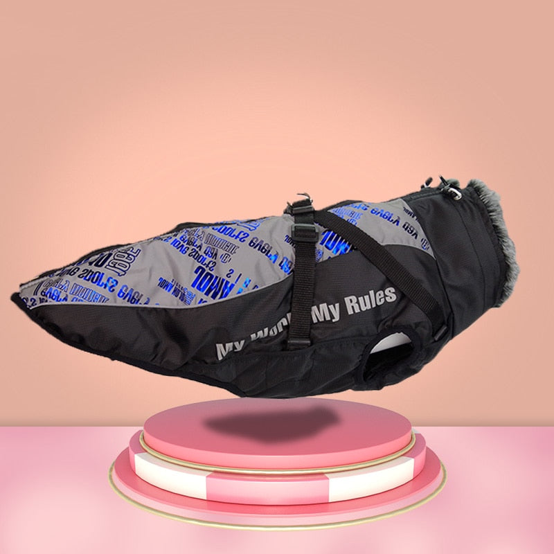 Premium reflective waterproof dog coat