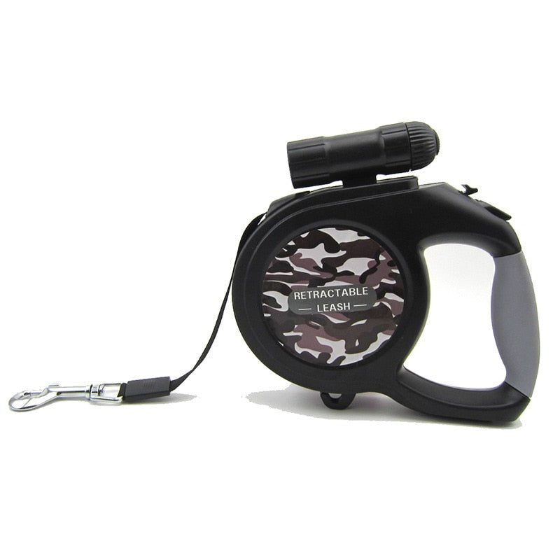 5M 8M Durable Dog Leash Automatic Retractable Dog Leash With LED Flashlight.