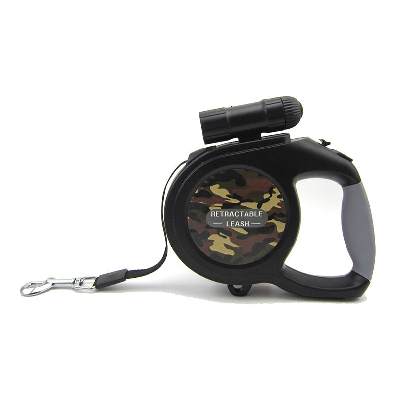 5M 8M Durable Dog Leash Automatic Retractable Dog Leash With LED Flashlight.