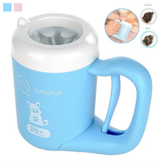 Mechanical portable paw cleaner
