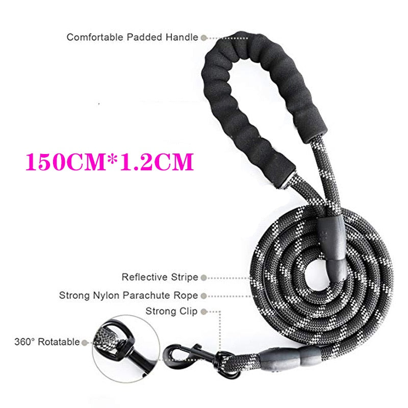 Durable anti pull reflective dog harness