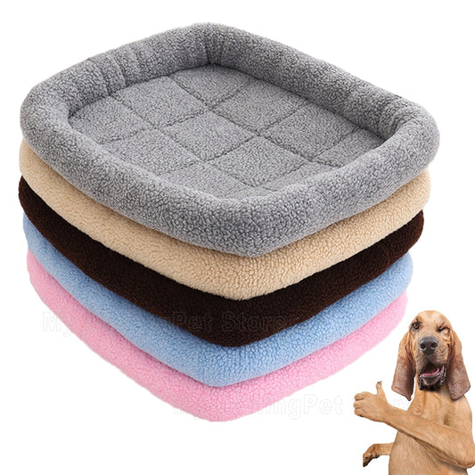 Fluffy calming dog bed/ kennel cushion