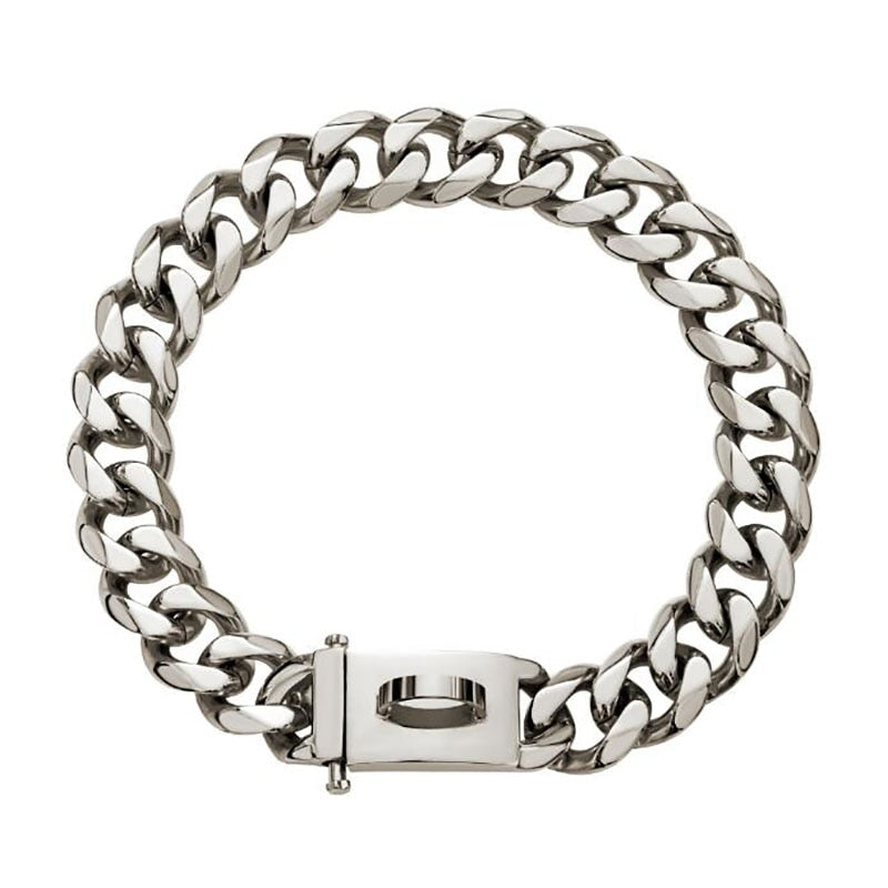 Strong STAINLESS STEEL Dog Chain Collars Stainless Steel Pet Training Choke Collar