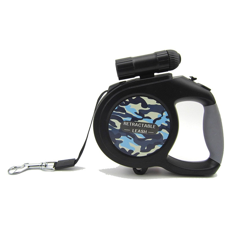 5M 8M Durable Dog Leash Automatic Retractable Dog Leash With LED Flashlight.