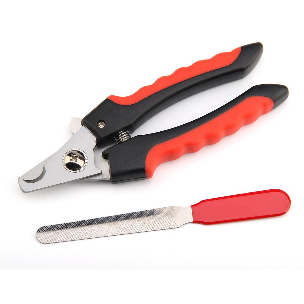 Professional Dog Nail Clipper Cutter With Lock And File Stainless Steel Grooming