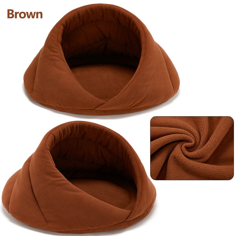 Warm Dog Bed Pet House Soft Suitable Fleece