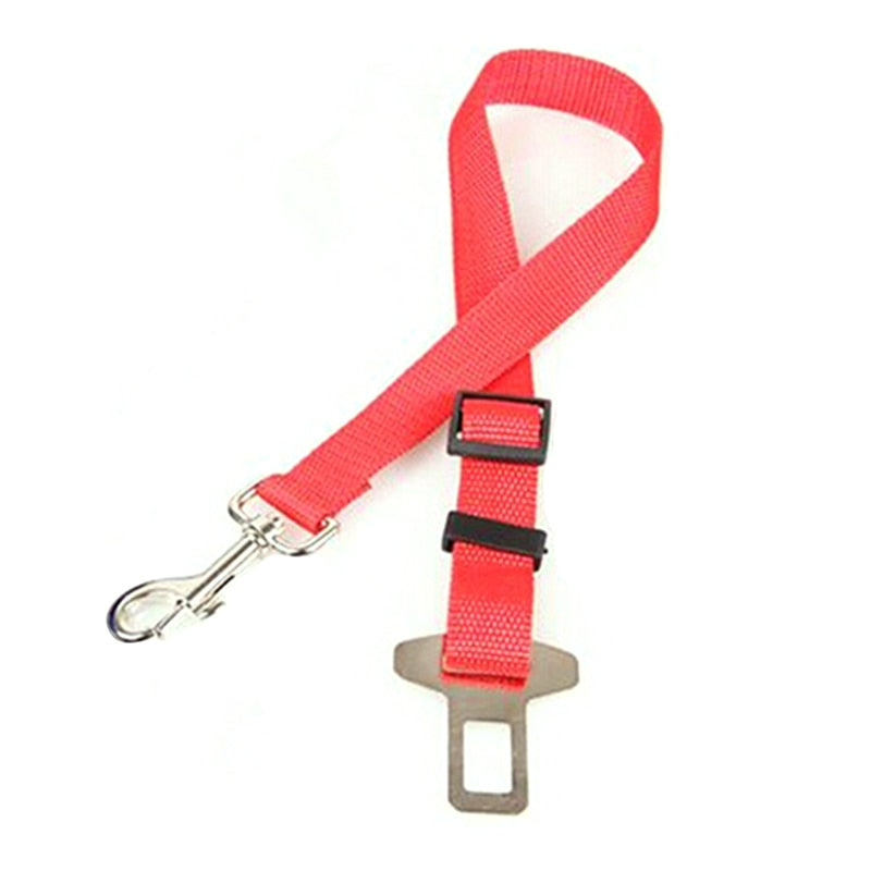 Pet seatbelt adjustable in various colours.