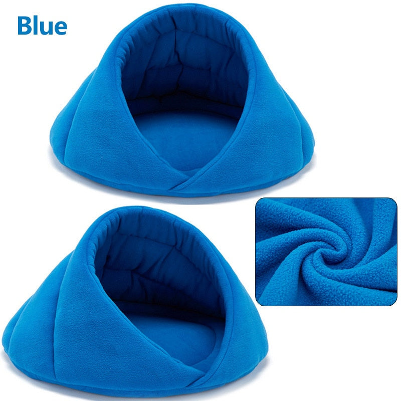 Warm Dog Bed Pet House Soft Suitable Fleece