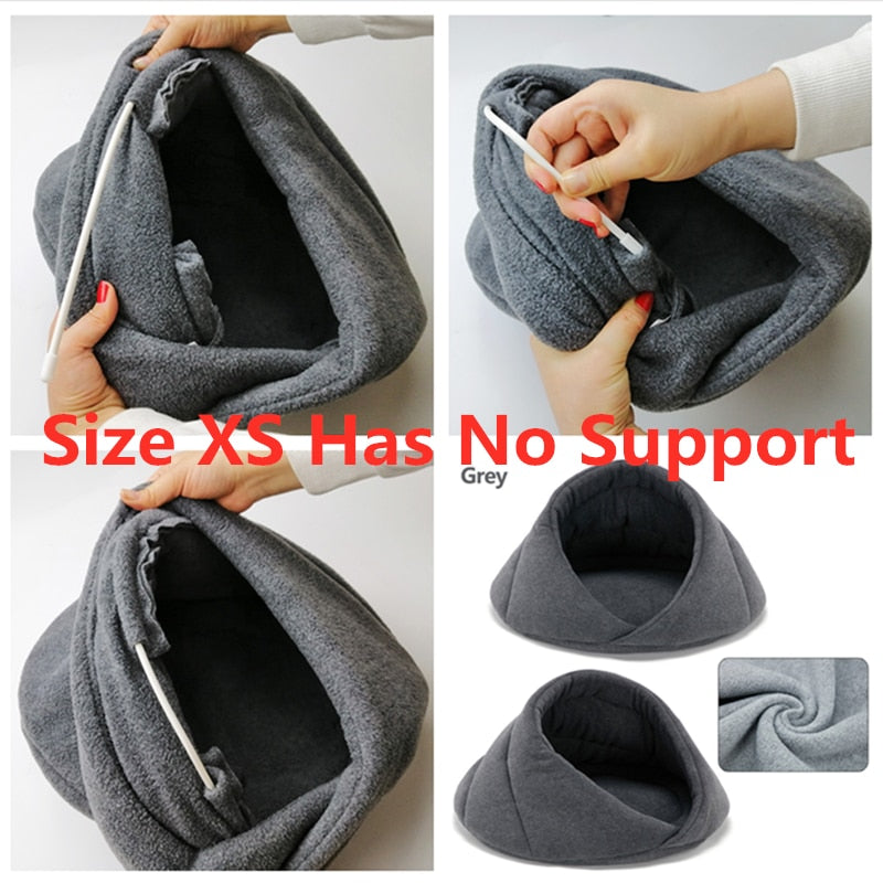 Warm Dog Bed Pet House Soft Suitable Fleece