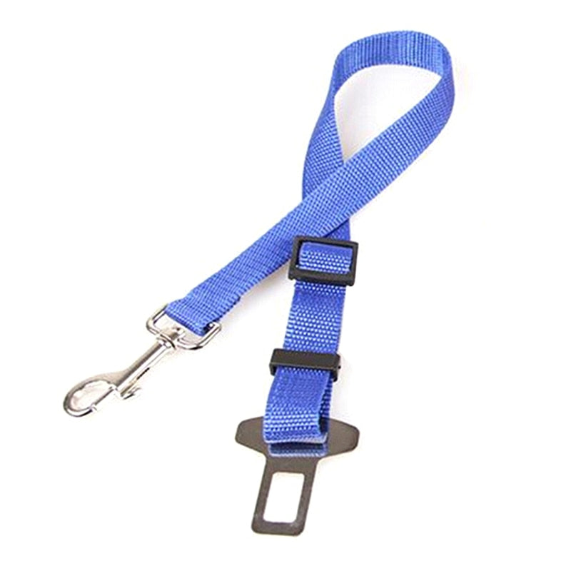 Pet seatbelt adjustable in various colours.