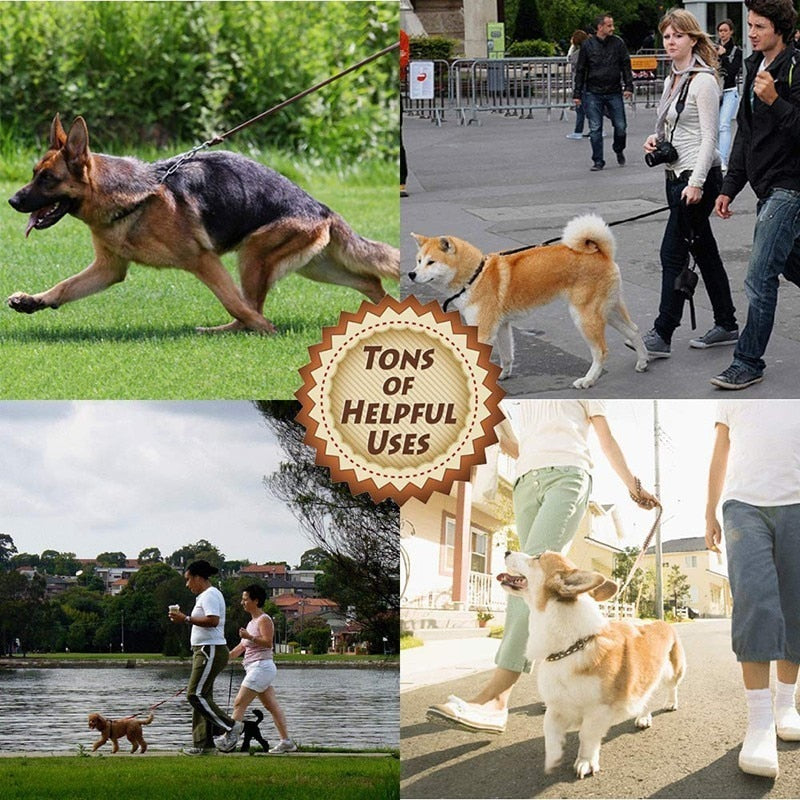 Benepaw High-end Cowhide Leather Leash Dog Handmade Durable Pet Leash