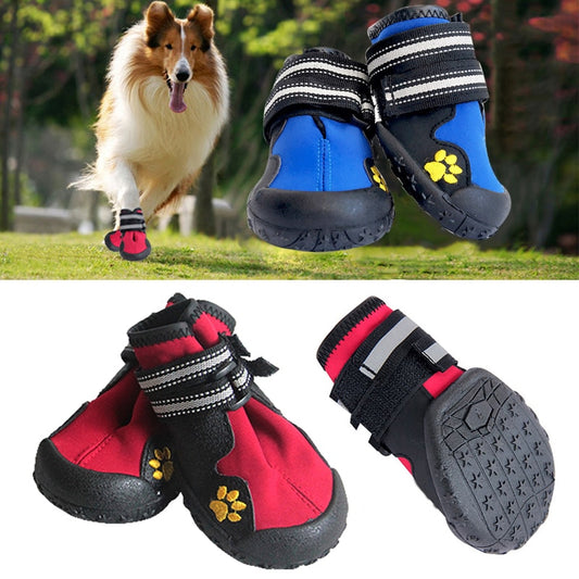 4PCS/set Non Slip Dog Shoes For Dogs.