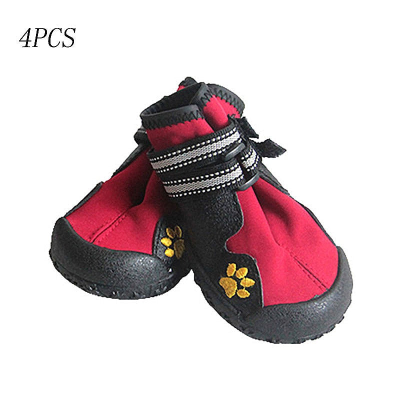 4PCS/set Non Slip Dog Shoes For Dogs.