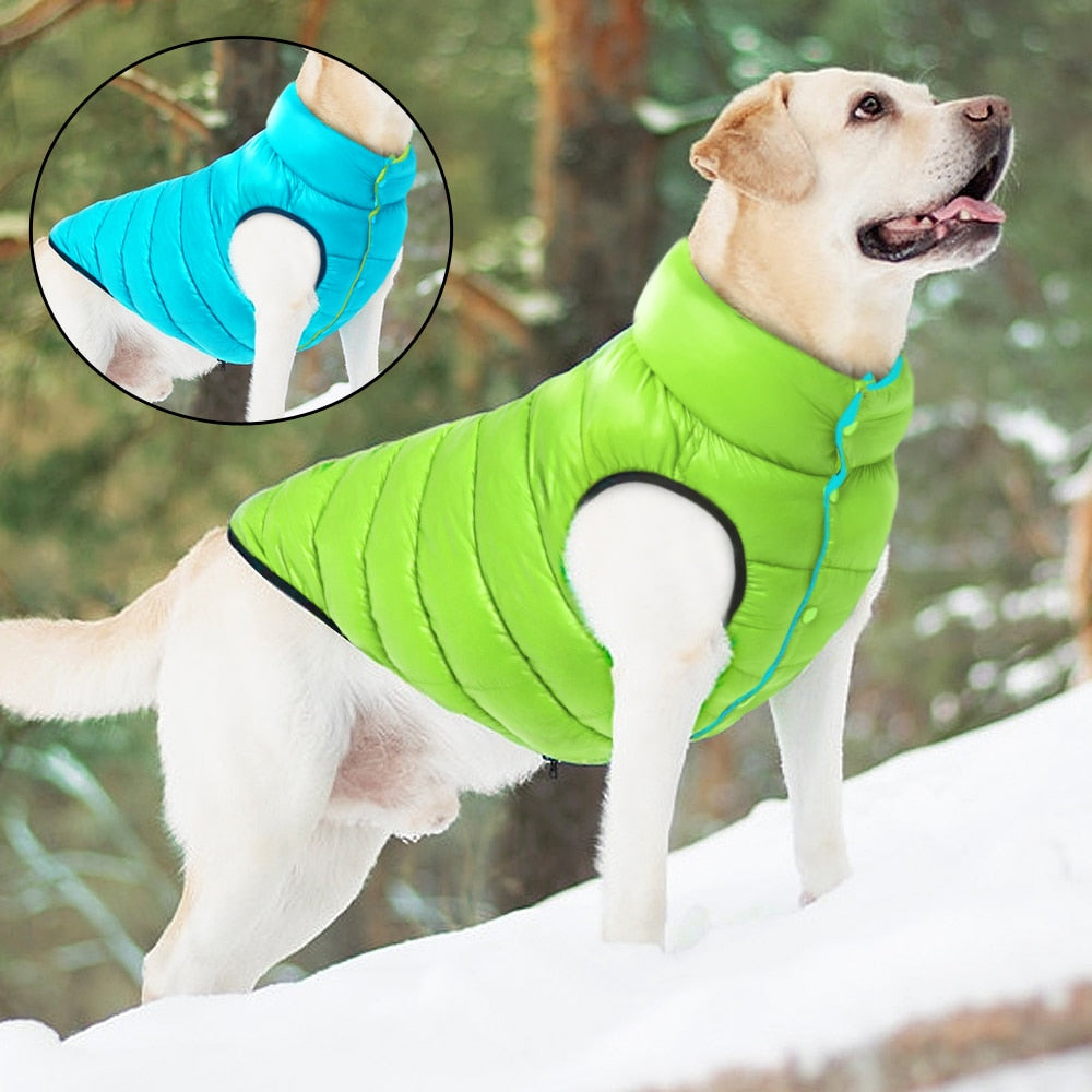 Reversable warm waterproof coat.