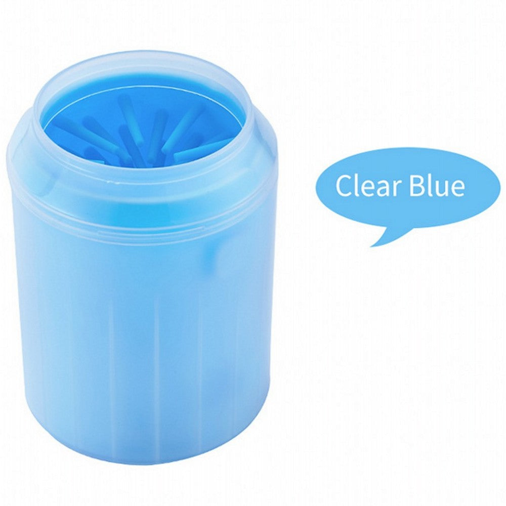 Dog Paw Cleaner Cup for Small Large Dogs wit soft silicone brushes.