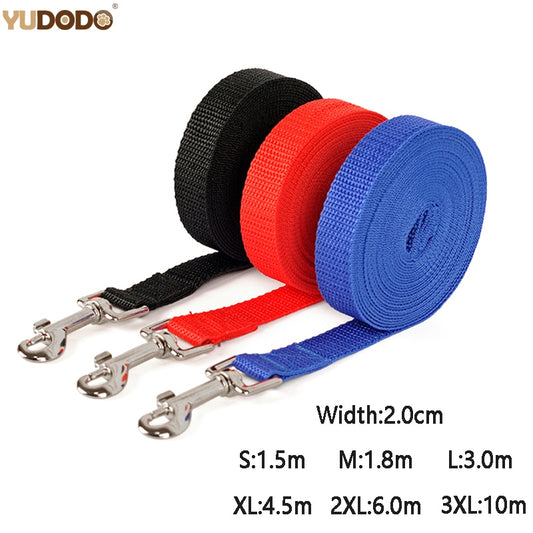Nylon Training Dog Leashes 3 Colors 1.5M 1.8M 3M 4.5M 6M 10M.