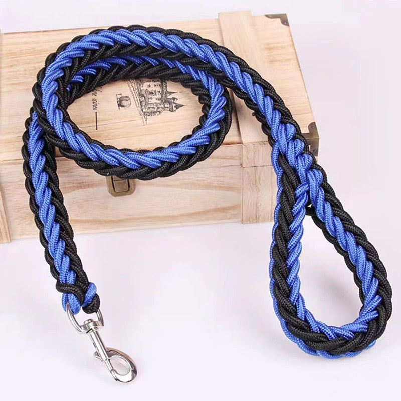 Braided Nylon Dog Leash For Medium To Large Dogs