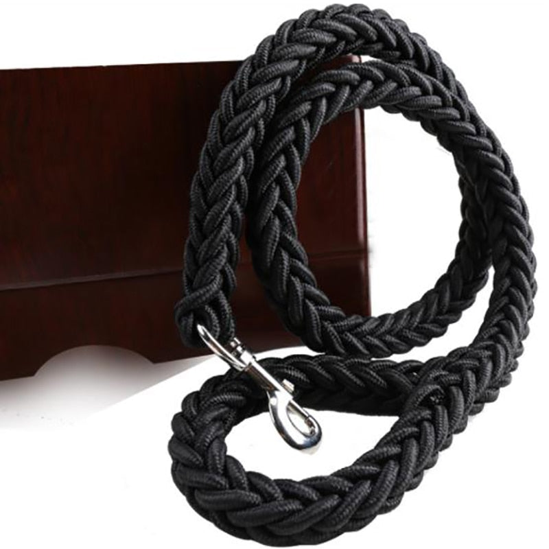 Braided Nylon Dog Leash For Medium To Large Dogs