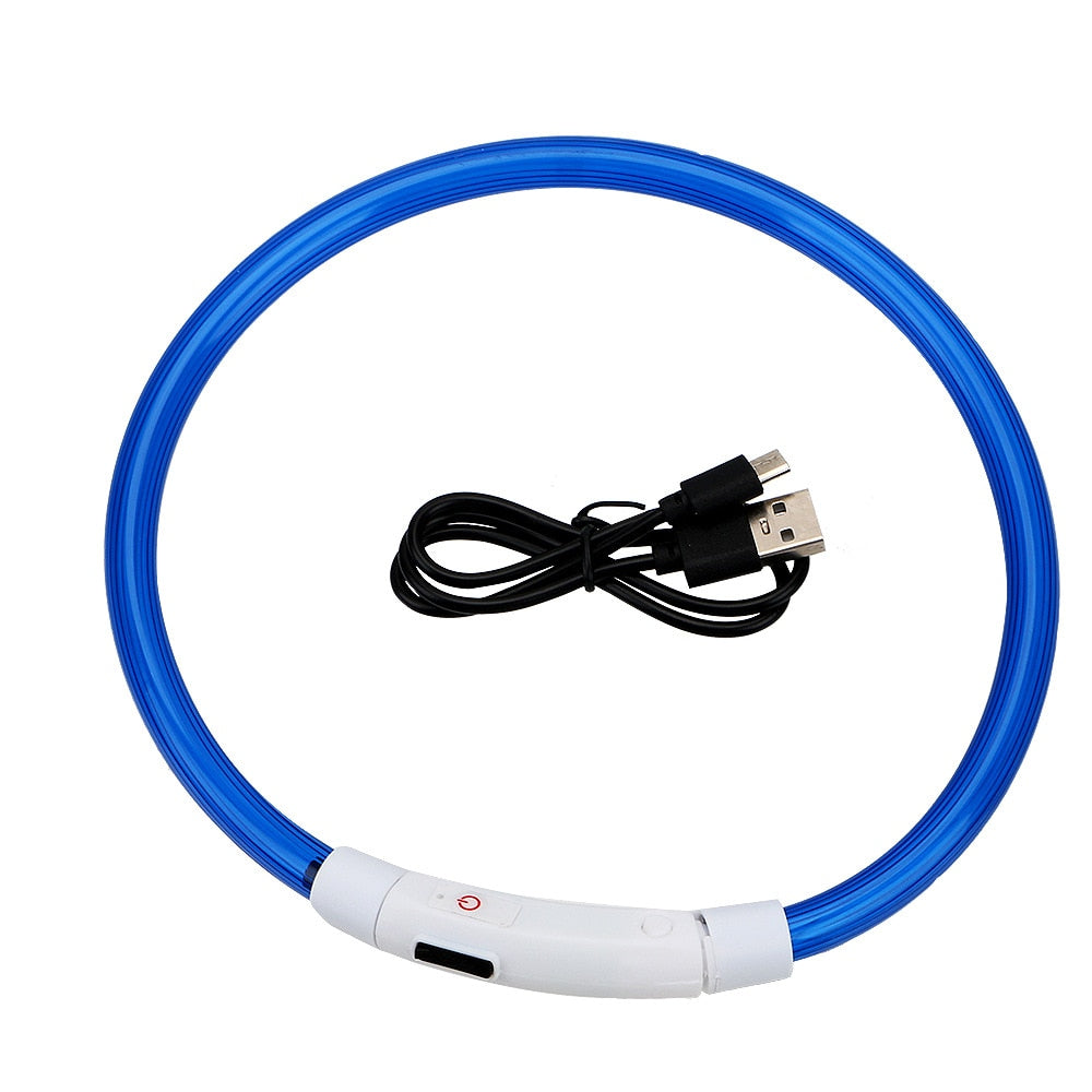 One size fits all rechargeable LED collar