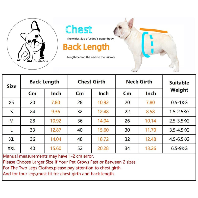 The dog face small dog body warmer