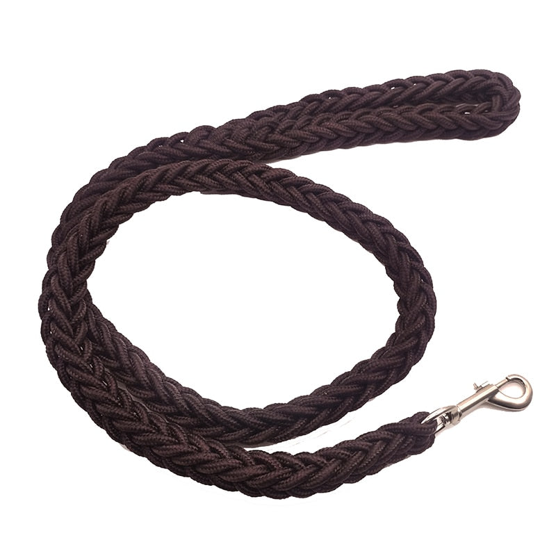 Braided Nylon Dog Leash For Medium To Large Dogs