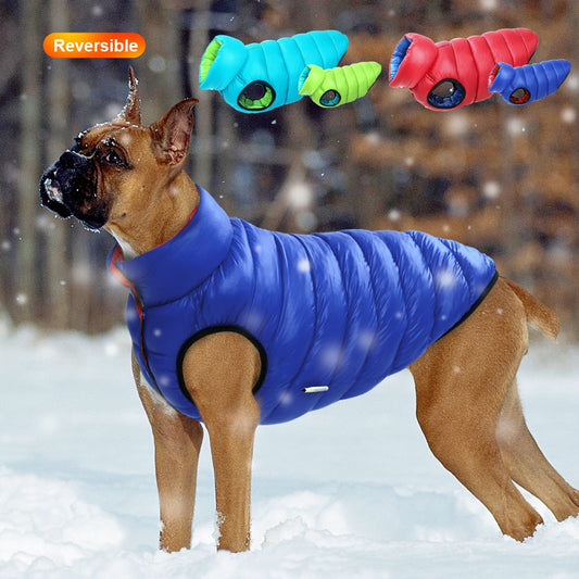 Reversable warm waterproof coat.