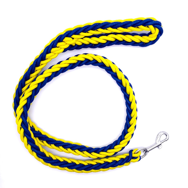 Braided Nylon Dog Leash For Medium To Large Dogs