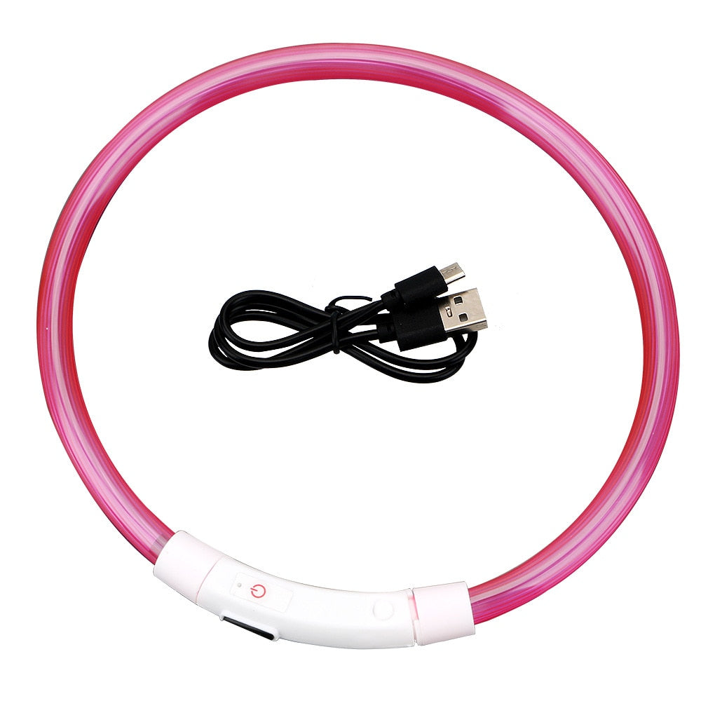 One size fits all rechargeable LED collar