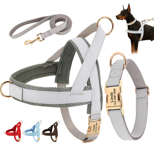 No pull harness and collar set