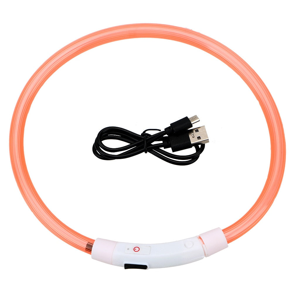 One size fits all rechargeable LED collar