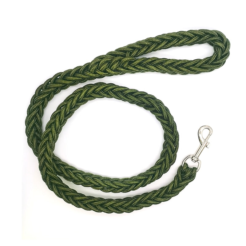 Braided Nylon Dog Leash For Medium To Large Dogs