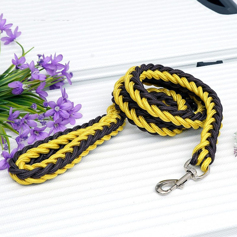 Braided Nylon Dog Leash For Medium To Large Dogs