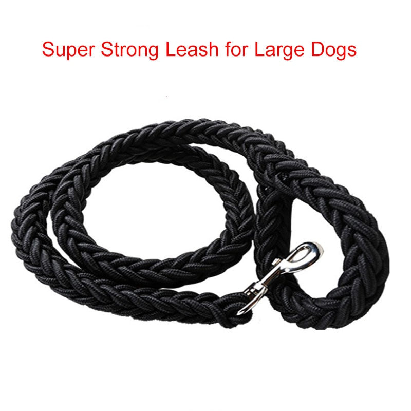 Braided Nylon Dog Leash For Medium To Large Dogs