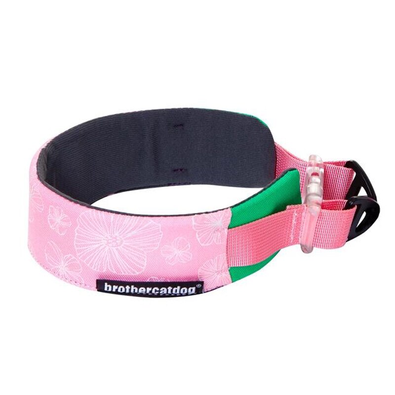 4.5cm Wide Adjustable Breathable Padded Nylon Dog Collar